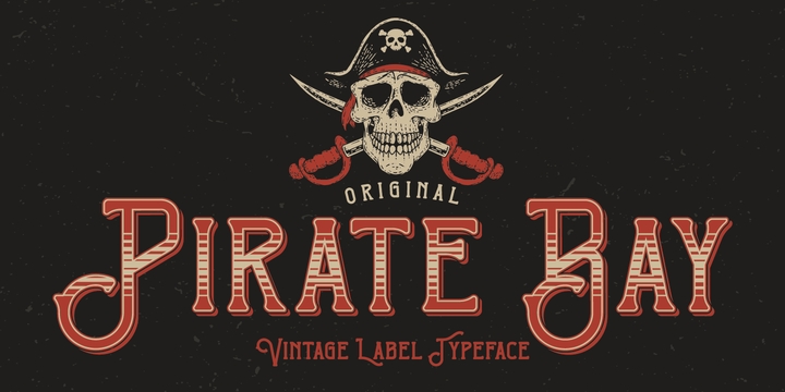 Pirate Bay Font preview